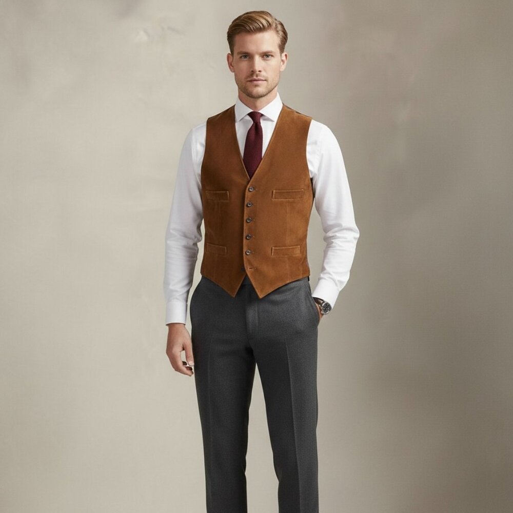 Tellaro Suede Leather Vest